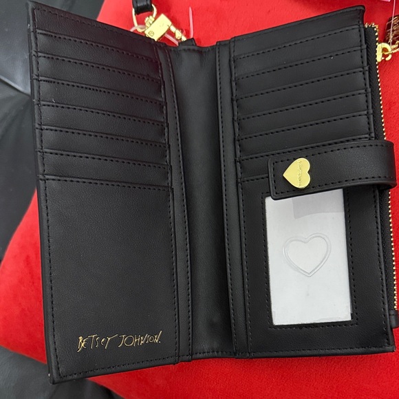 NWT Betsey Johnson Black and Red Cherry Wristlet - Picture 9 of 12
